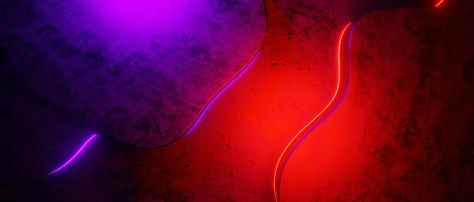 Violet and Red Combination Dynamic Shape Abstract Minimal Grungy Color Backgr Stock Illustration