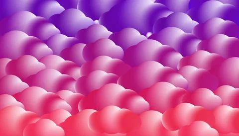 Violet and red sky with clouds vector illustration design. Illustrazione stock