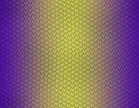 Violet and yellow gradient snake skin pattern, short sharp scale イラスト素材