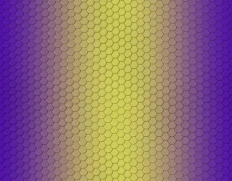 Violet and yellow gradient snake skin pattern, round scale Stock Illustration
