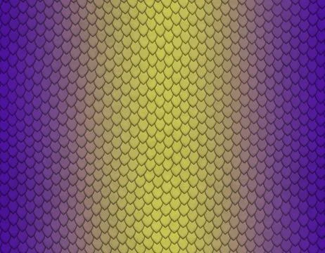Violet and yellow gradient snake skin pattern, sharp scale Stock Illustration