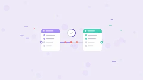 Violet API Integrations Flat Design Seamless Loop Animated Background For Api, Stock Footage 342459115