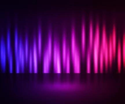Violet aurora backdrop Stock Illustration