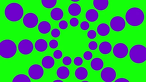 Violet background circle 2 green Video stock 288313715