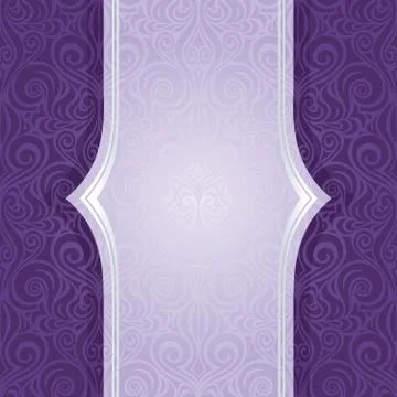Violet background ornate design Stock Illustration