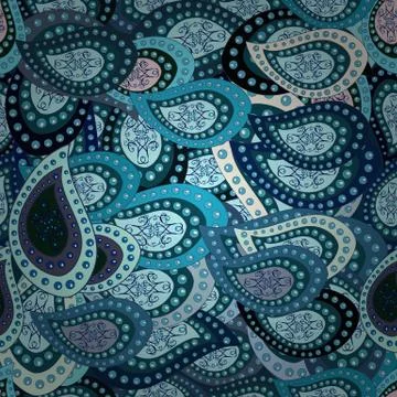 Violet, blue and neutral on colors. Seamless pattern Abstract cute background. D Stock Illustration