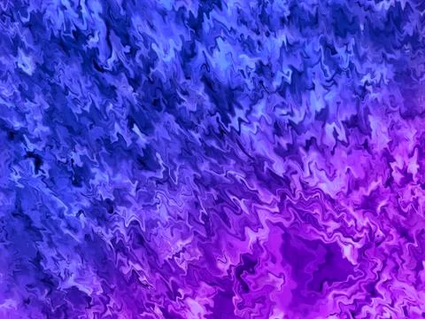Violet - blue dynamic wave oscillations. Abstract background. 库存插图