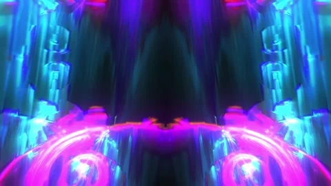 Violet Blue Energy Core Video stock 326754099