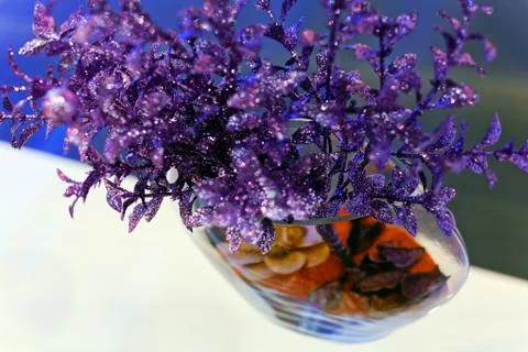 Violet bouquet Stock Photos