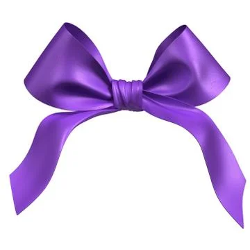 Violet bow Illustration