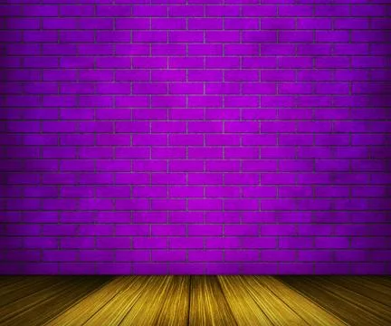 Violet brick room backdrop Ilustración de archivo