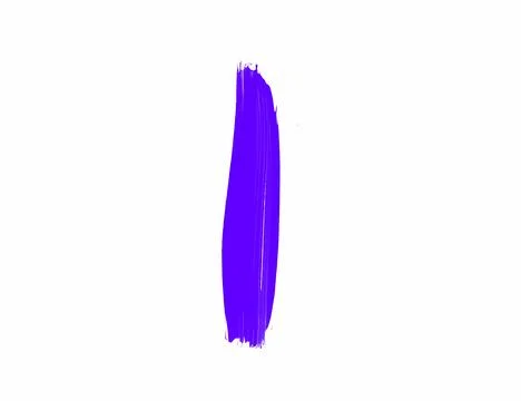 Violet brush concept isolated on white background for art painting Stock Illustration