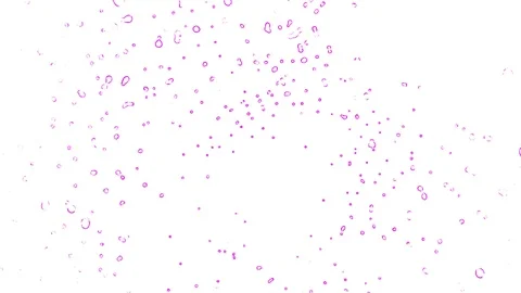 Violet bubbles on white background Stock Footage 125701596