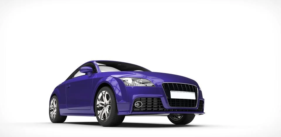 Violet Car Stock Illustration