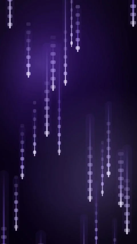 Violet Cascading Vertical Data Columns Vertical Seamless Loop Animated Stock Footage 344007382