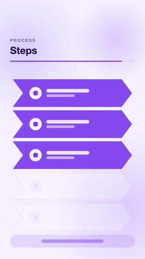 Violet Chevrons Activating In Sequence Vertical Animated Background For Stock Footage 343855209
