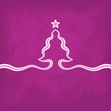 Violet Christmas Background Stock Illustration