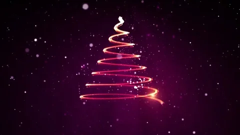 Violet Christmas tree Stock Footage 82842178