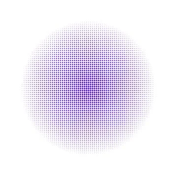 Violet circle consisting of small circles. Stock Illustration
