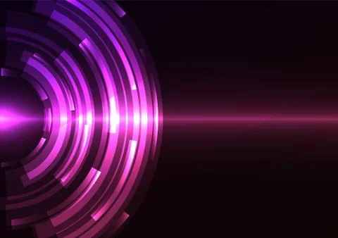 Violet circle digital abstract sheet background Stock Illustration