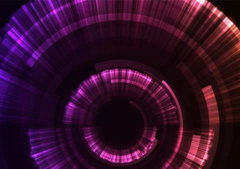 Violet circle digital blast abstract sheet background Stock Illustration