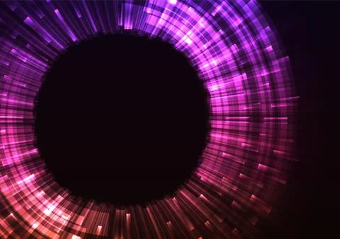 Violet circle digital blast abstract sheet background Stock Illustration