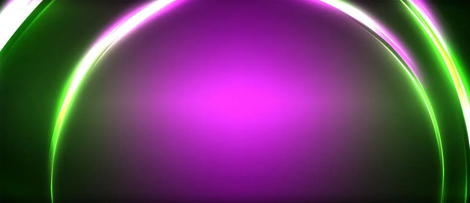 Violet circle with electric blue pattern on a purple and green background Stock Illustration