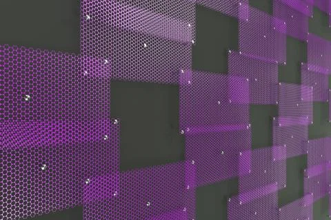 Violet circular grates on dark grey background Ilustración de archivo