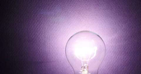 Violet concept of light bulb Stock Footage 162621064