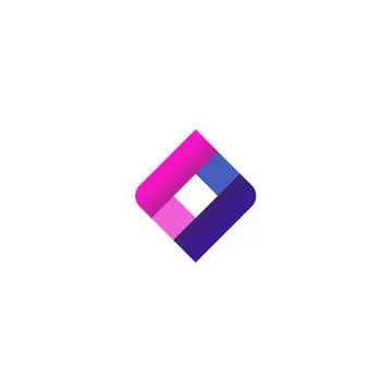 Violet cube Stock Illustration