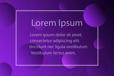Violet dark abstract background with circle and copy space for text vector il Stock Illustration
