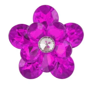 Violet diamond flower Stock Photos