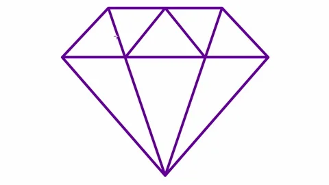 Violet diamond white Stock Footage 223133578