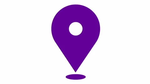 Violet distance marker 2 white Stock Footage 234550763