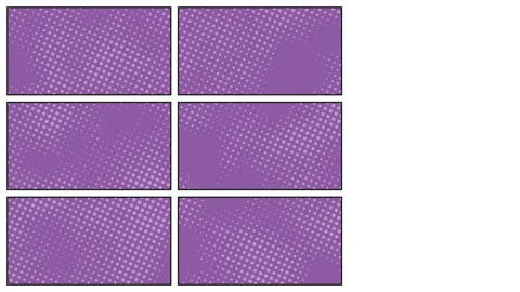 Violet dotted panels in retro comics book style animation with Stock-Footage 148053010