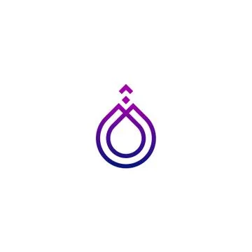 Violet drop Stock Illustration