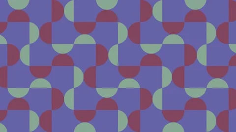 Violet elements in multicolor dynamic mosaic. Abstract animated pattern Stock Footage 168825218