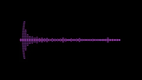 Violet Equalizer On Black 库存影片 301311243