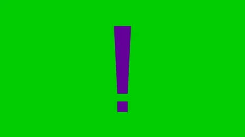 Violet exclamation mark green Stock Footage 228949177
