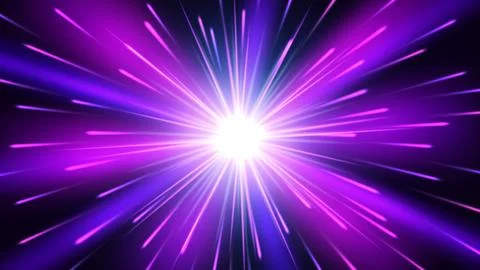 Violet Explosion Effect, Vector Illustration Stockillustratie