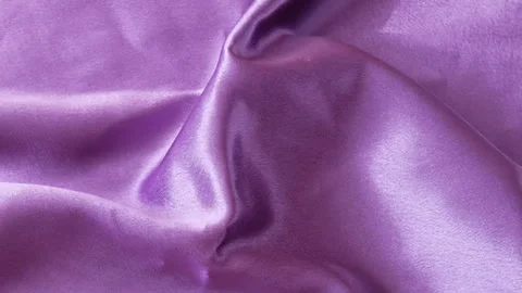 Violet fabric texture, silk background, surface, closeup Video stock 144939255