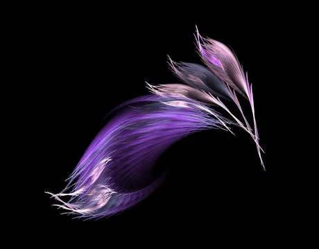 Violet feathers Stock Illustration