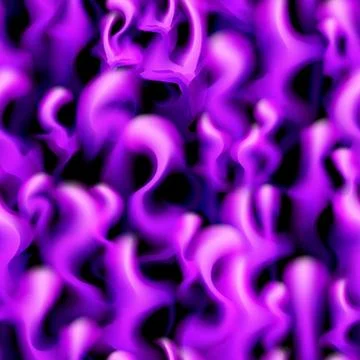 Violet fire seamless pattern background. Stock Illustration