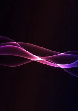 Violet flame curve layer abstract background Stock Illustration