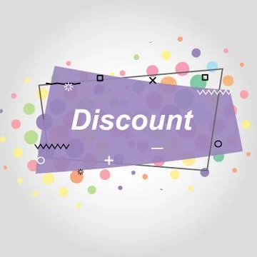 Violet flat speech bubble shaped banners Stock Illustration
