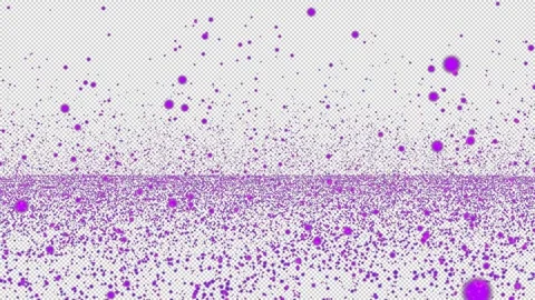 Violet Floating Glitter Particles Bokeh Rain Background Isolated on Transpa.. Stock Footage 319787366