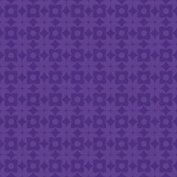 Violet flower element shape geomatric seamless pattern background, graphic ar Stock Illustration