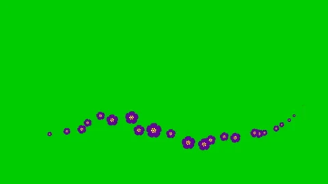 Violet flower wave green Stock Footage 230222724