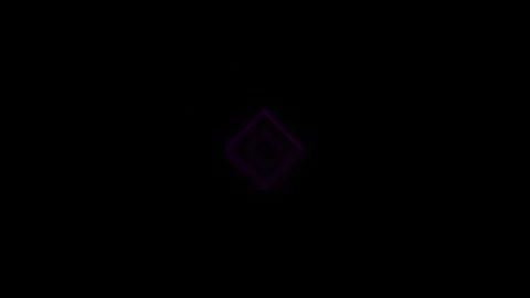 Violet geometric light frame visual stacked diamond shapes, soft reflections, an Stock Footage 340527932