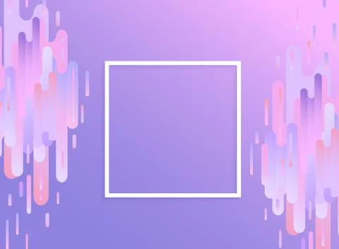 Violet glitched background with copy space - modern design template in trendy Illustrazione stock